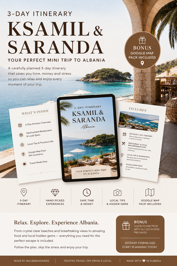 3-day Itinerary - Ksamil & Saranda
